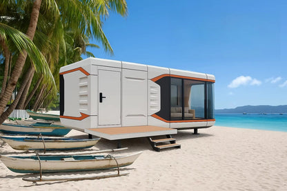 Prefab House Luxury Hotel Modular Villa 2 BeDroom Prefab Homes Prefabricated Building Space Capsule Prefabricated Cabins
