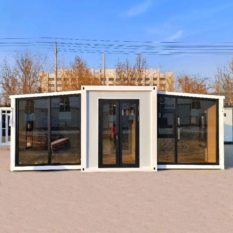 Steel 40ft Prefab Expandable Container House 3 Bedroom Modular Home Folding Villa