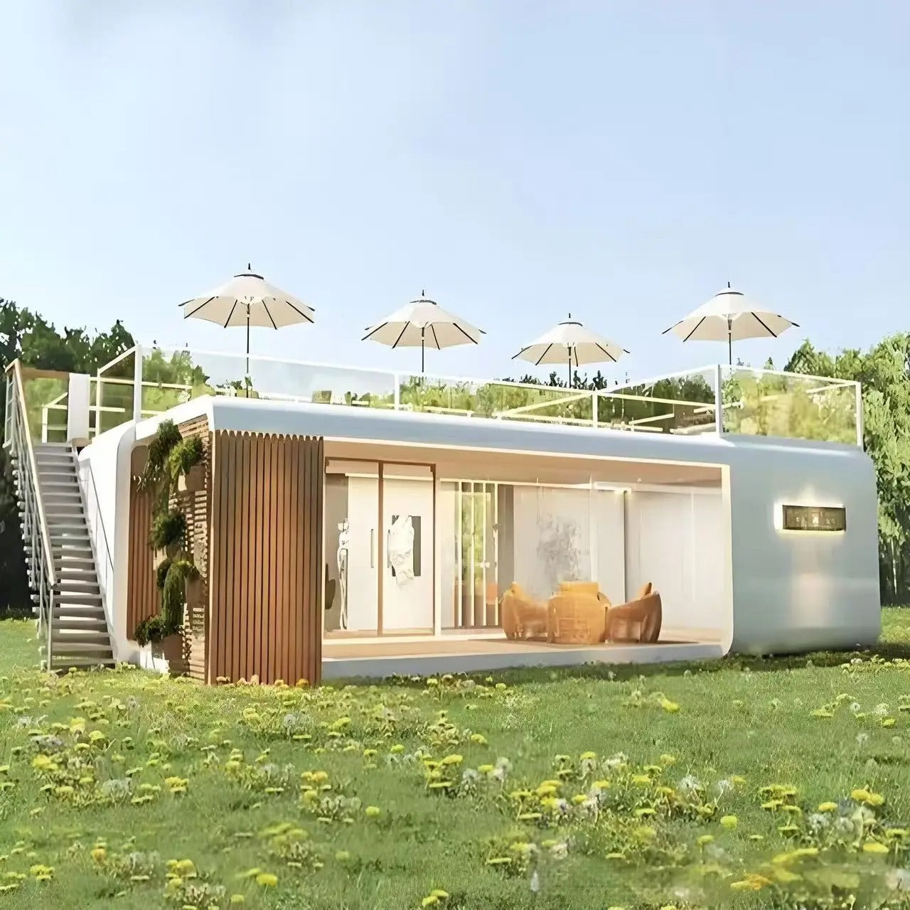China Made Expandable Container Villa 20ft 30ft 40ft Prefab Luxury House Waterproof Certified